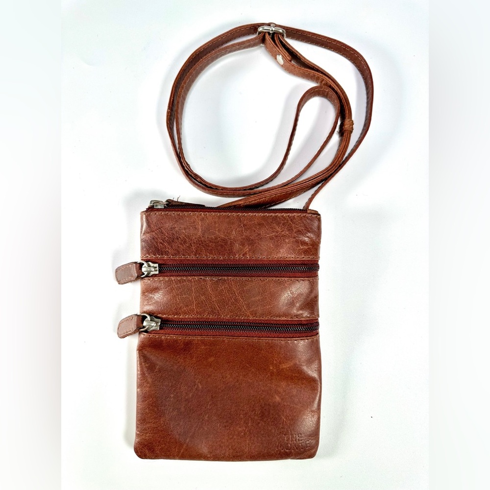 The Monte Genuine Brown Leather
Crossbody Bag